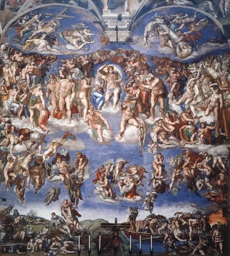 renaissance Painting - Sistine Chapel Last Judgement High Renaissance Michelangelo